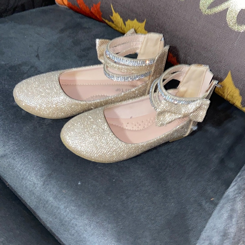 Little & Big Girls Glitter Flats, Size 11